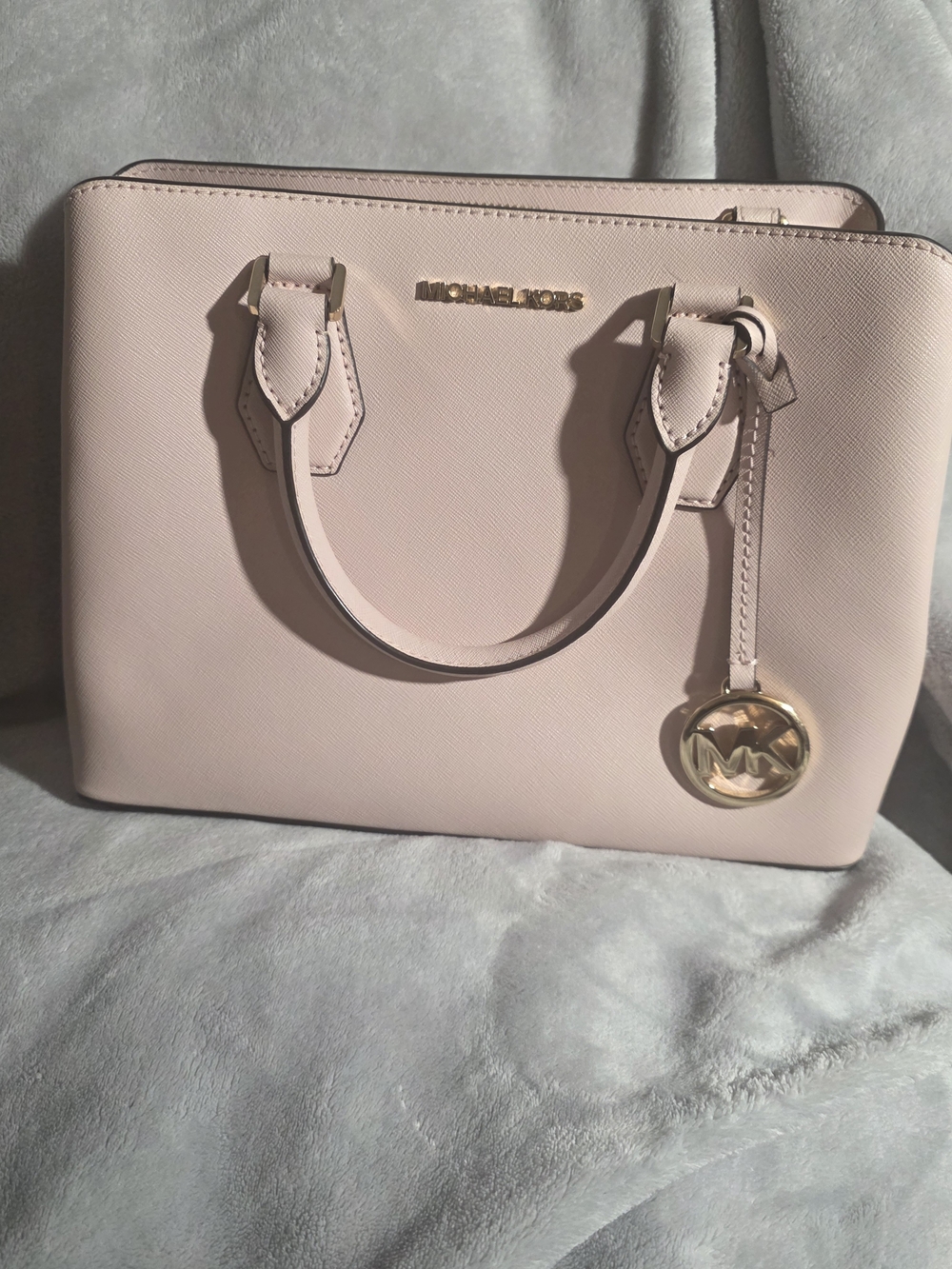 Michael Kors Pale Pink Saffiano Leather Satchel